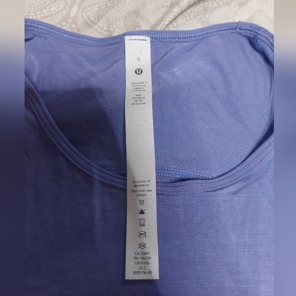 lululemon athletica Purple Cut-Out Shoulder Tee - Picture 4 of 4